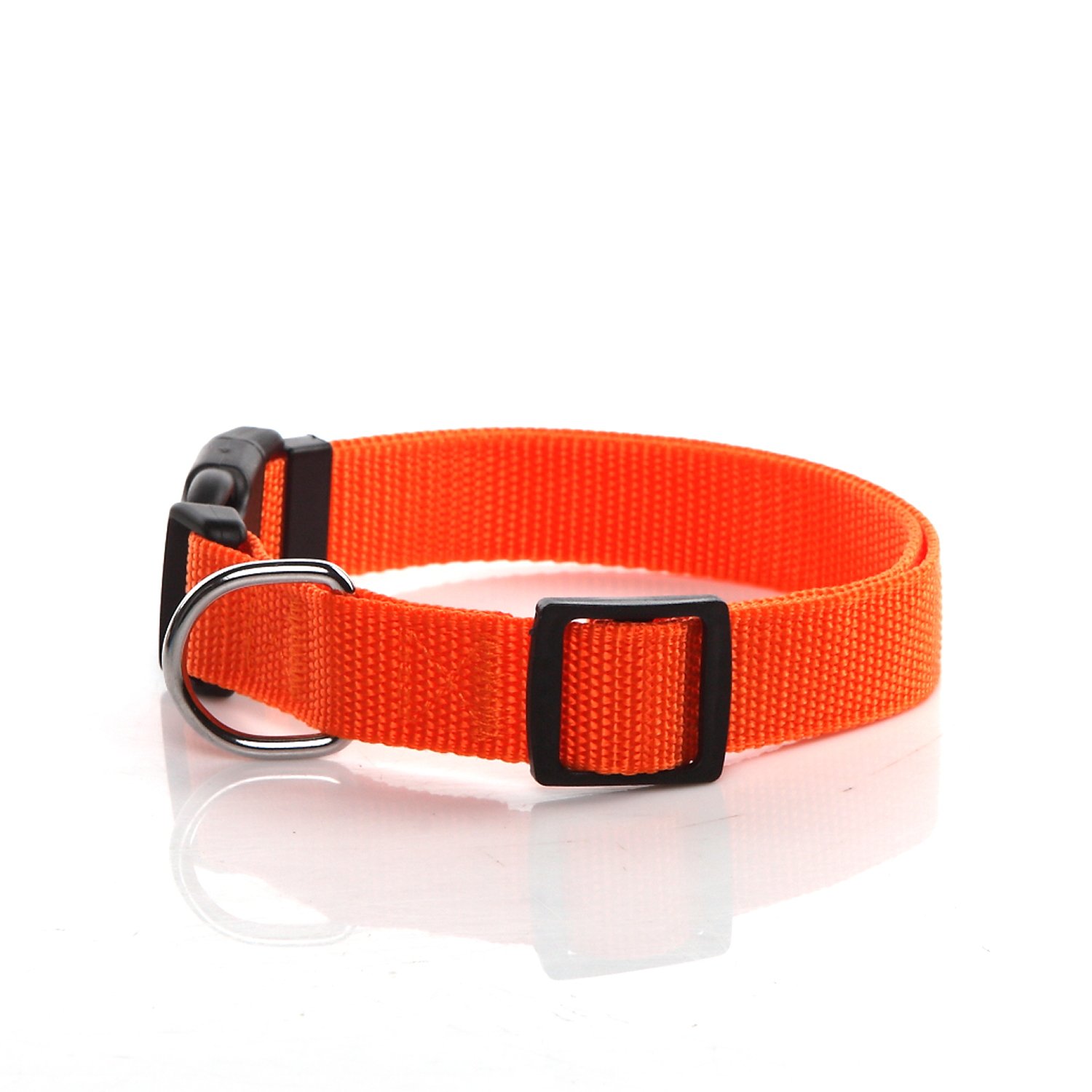 Durable Nylon Dog Collar - Adjustable Pet Collar for Medium & Large Dogs (5/8 Inch Wide) - Perfect for Walking, Training & Outdoor Adventures