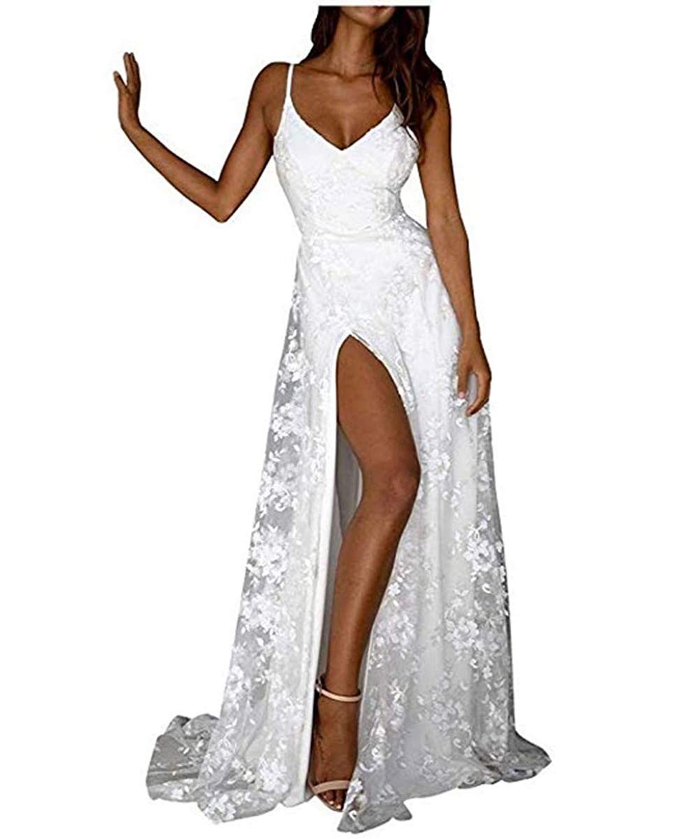 Elegant Off Shoulder Lace Wedding Dress for Bride 2024 – Short Sleeve A-Line Bridal Gown with CCBubble Design | Perfect for Beach, Garden & Vintage Theme Weddings