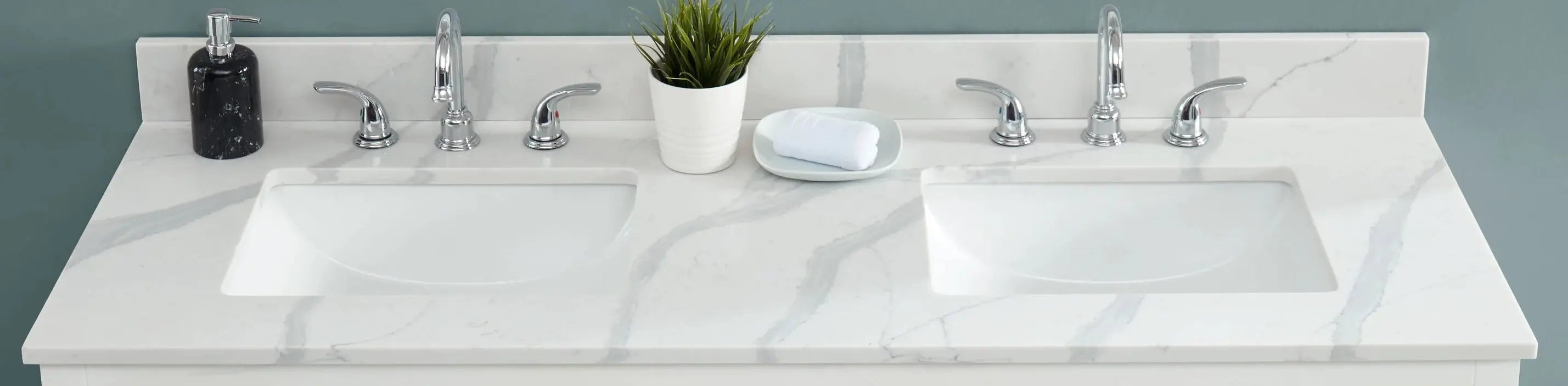73-inch Calacatta White Quartz Countertop - Premium Tier 4 Upgrade for Kitchen & Bathroom Renovations | Durable & Elegant Surface for Modern Homes