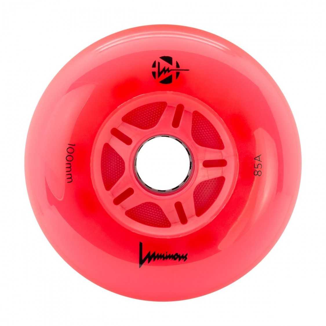 Luminous 100mm 85a Skateboard Wheels (Single) - High-Performance Glow Wheels for Night Skating, Longboarding & Street Riding