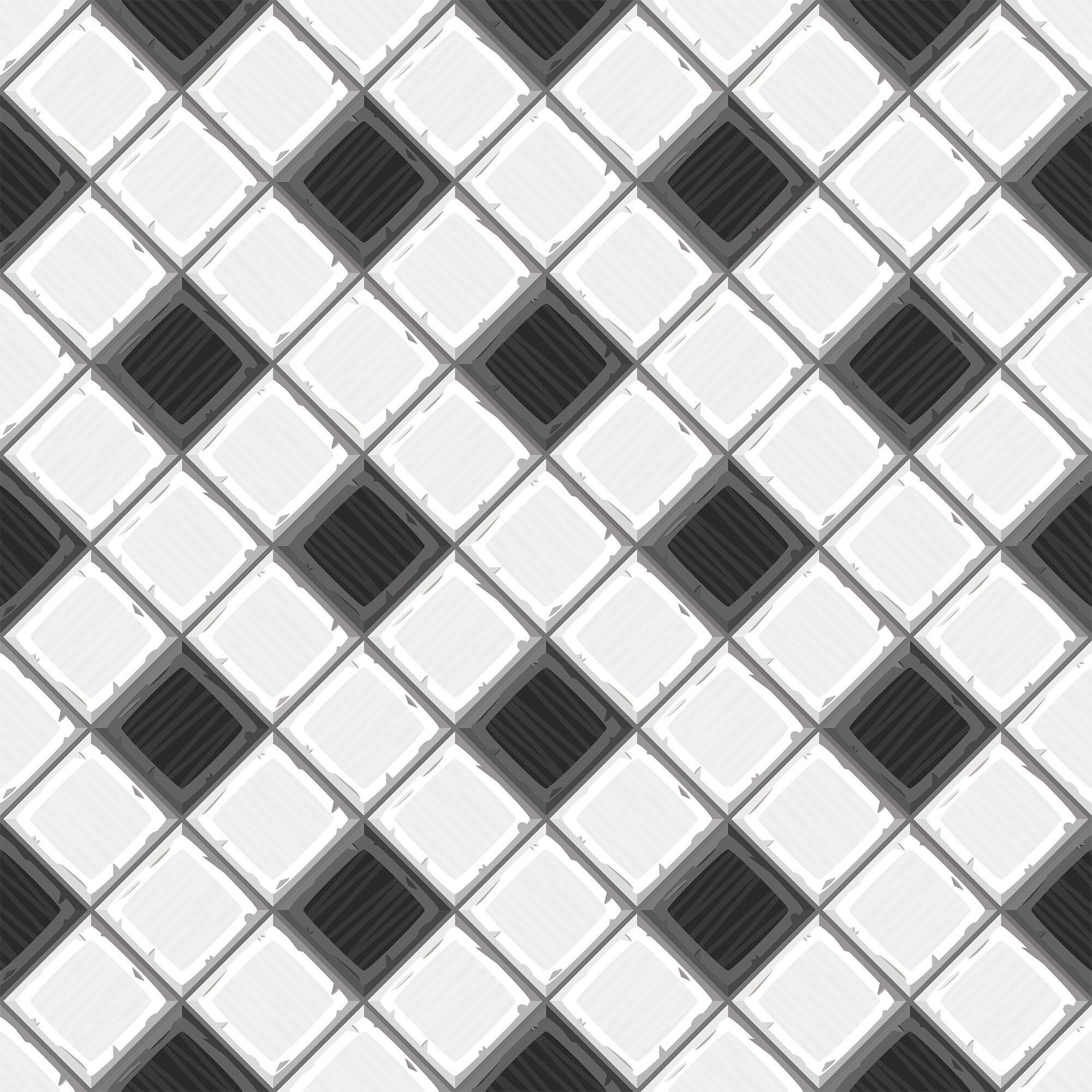 Charcoal Geometric Tile Adhesive Peel and Stick Removable Wallpaper 3914 - Self-Adhesive Wall Decal for Home Decor, Bedroom, Bathroom & Office