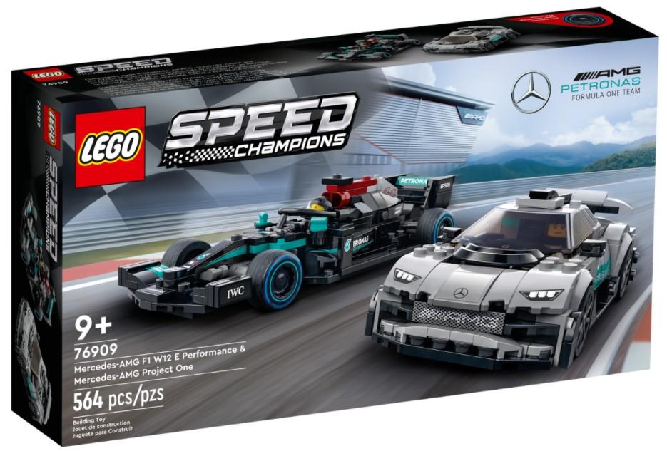 LEGO SPEED Champions 76909 Mercedes-AMG F1 W14 & Project One Building Set – Race Car Toy for Kids & Adults – Perfect for Collectors, Gifts & Play Scenes