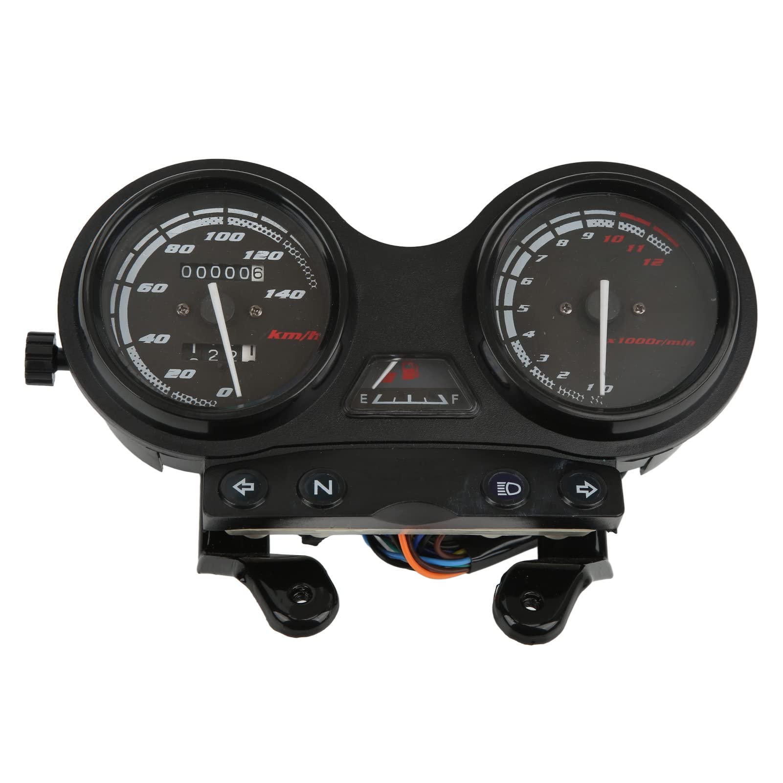 YBR125 JYM125 Motorcycle Speedometer 0-140km/h & Tachometer 0-12000 RPM - LCD Multifunction Digital Instrument Meter Replacement for Motorcycles - Perfect for Road Bikes, Commuting & Performance Tracking