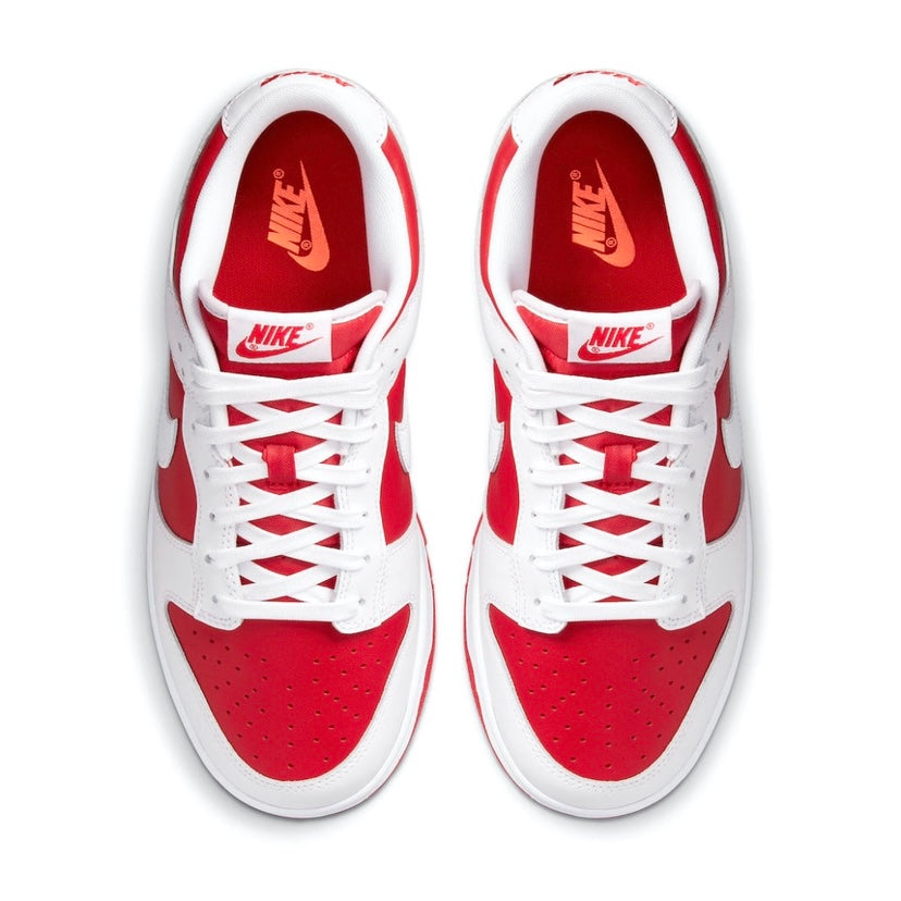 Nike Dunk Low Championship Red University White Sneakers 2021 - Men's Basketball Shoes for Casual Wear & Street Style