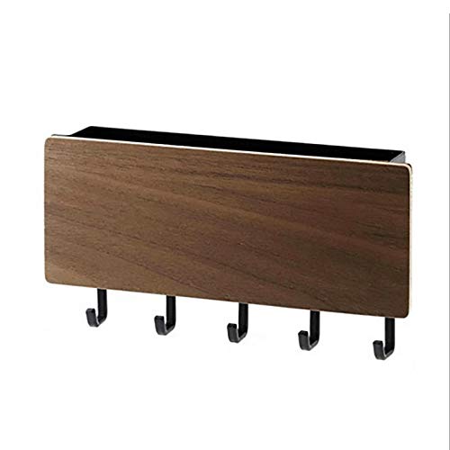UXZDX CUJUX Wooden Wall Shelf - Decorative Wall Hanging Organizer for Keys, Sundries & Storage | Rustic Home Decor Shelf | Perfect for Entryway, Living Room & Bedroom Organization (Color: A)