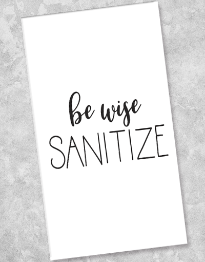 Be Wise Sanitize Disposable Guest Towel Napkins (36 Count) - Perfect for Restaurants, Hotels, Parties & Home Use