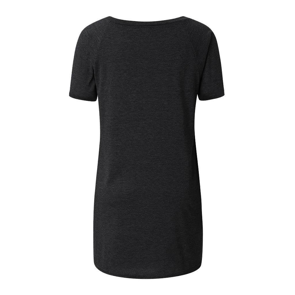 Women's Short Sleeve Flowy Summer Tunic Tops - Crewneck & V-Neck Blouses for Leggings - Plus Size Casual Shirts | Perfect for Beach, Yoga & Everyday Wear