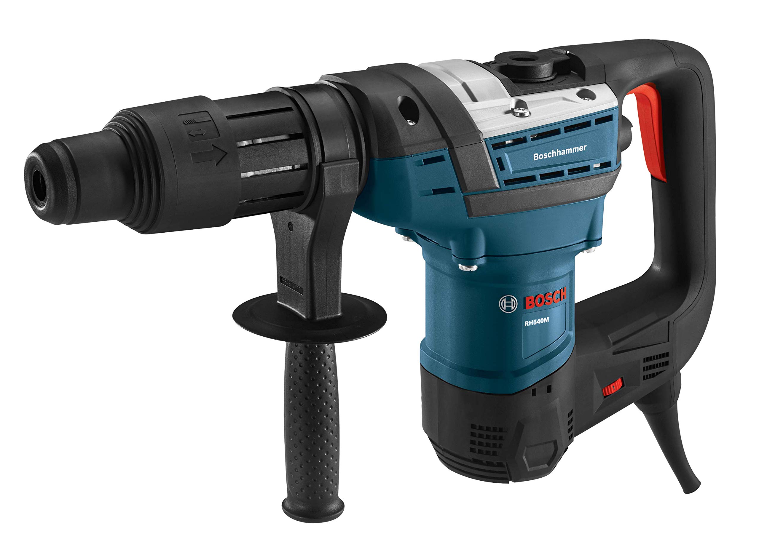 BOSCH RH540M 1-9/16-Inch SDS-Max Rotary Hammer with HS1911 1-Inch x 12-Inch Flat Chisel - Heavy-Duty Concrete Demolition & Drilling Tool for Construction Professionals