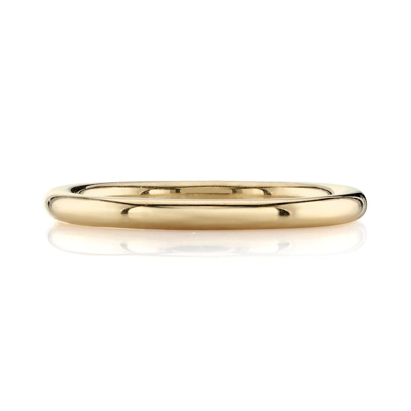 Single Stone Small Leda Band - Elegant Minimalist Engagement Ring for Women | Perfect for Proposals, Anniversaries & Everyday Wear