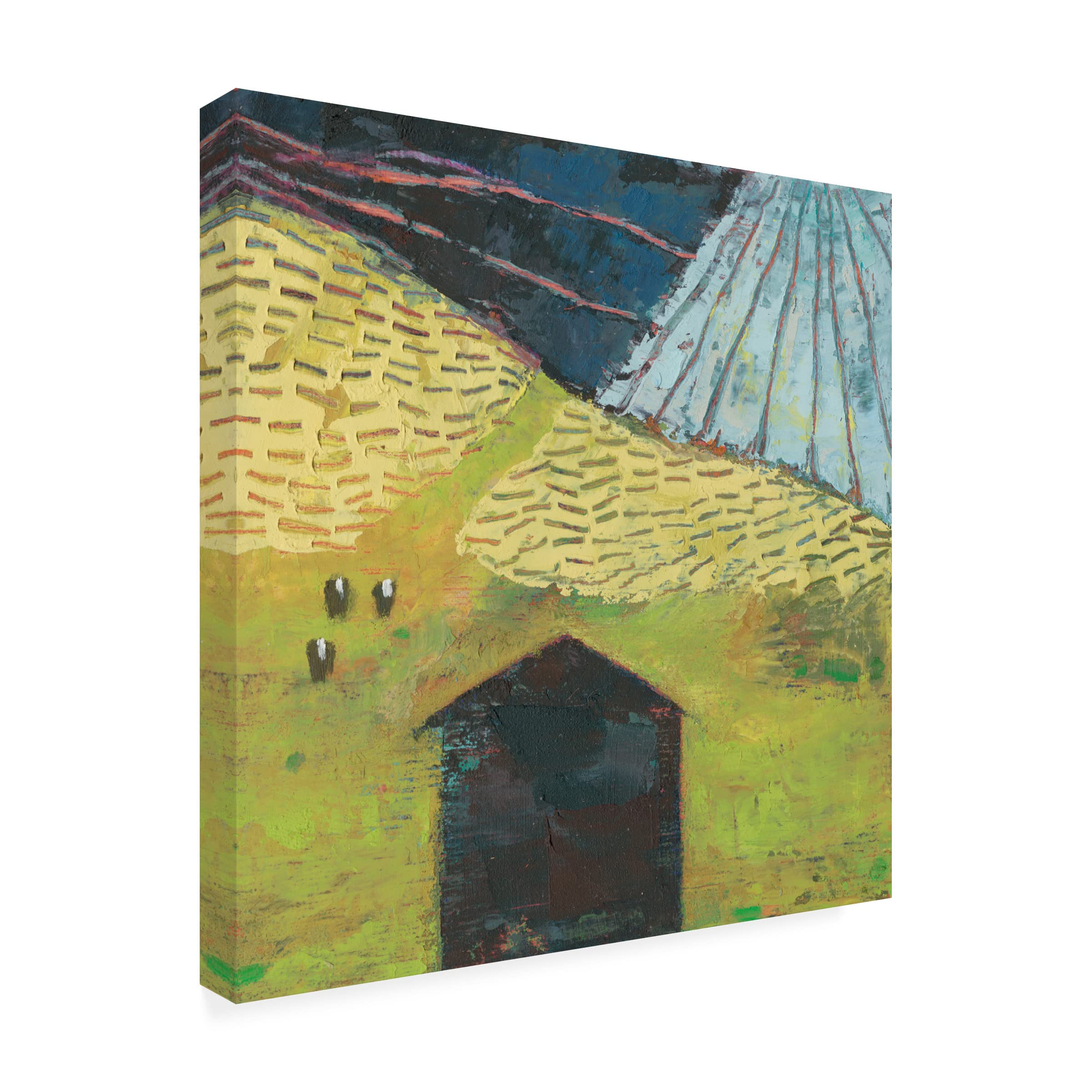 Trademark Fine Art 'Bear Valley Barn II' Canvas Art by Sue Jachimiec - Rustic Countryside Wall Decor for Living Room, Bedroom & Office