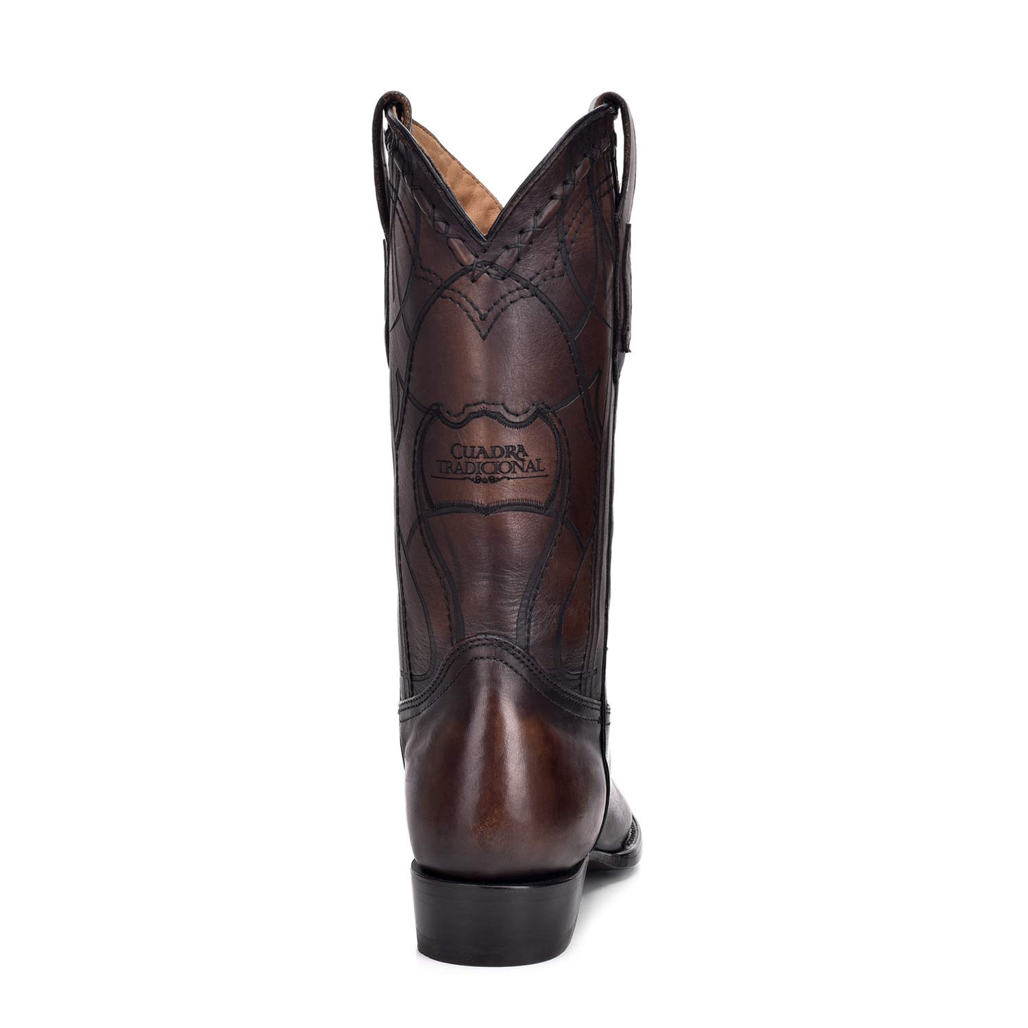 Genuine Leather Cuadra Men's Western Boots - Brown Cowboy Boots for Men - Comfortable & Stylish for Riding, Country Wear & Casual Outfits