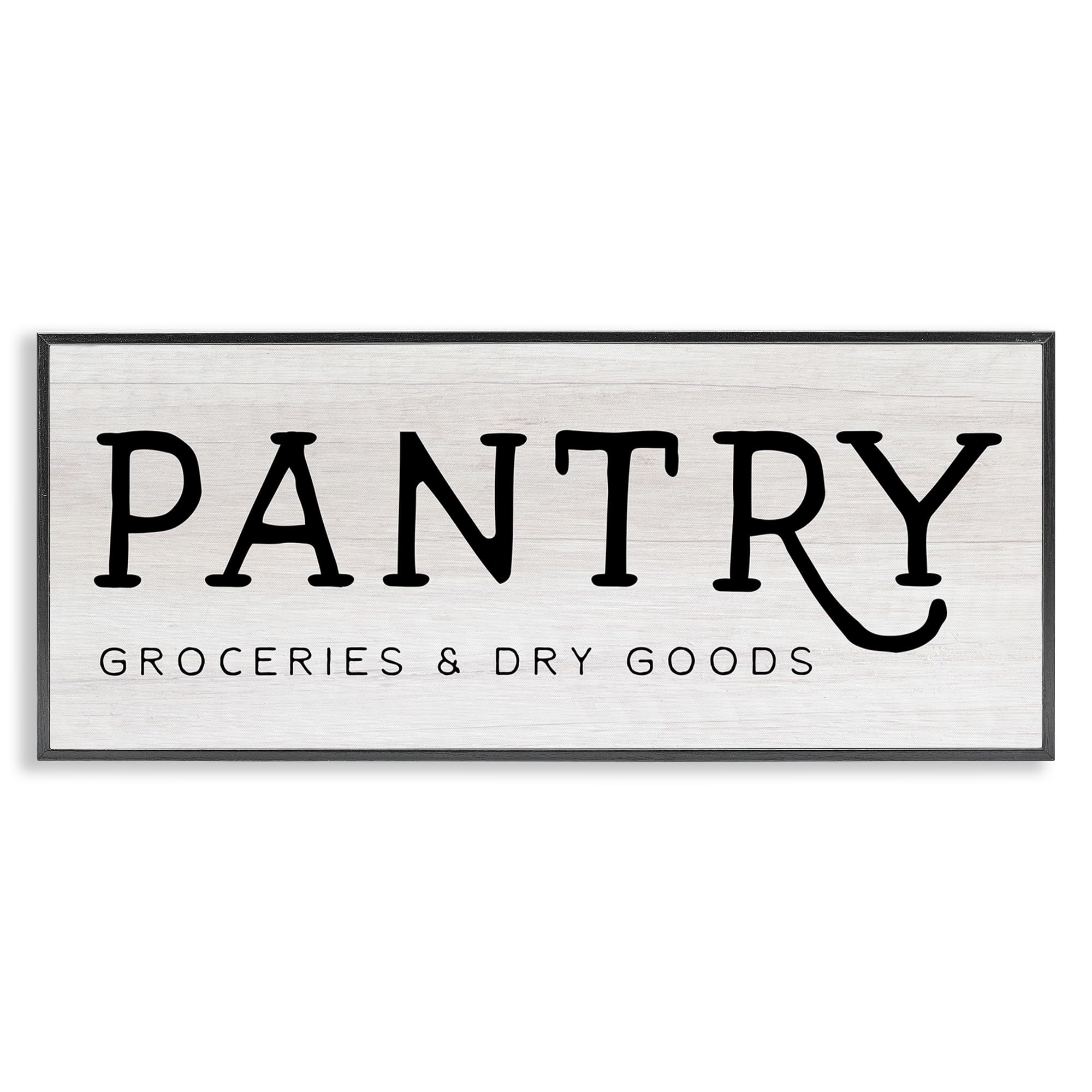 Rustic Pantry Sign for Groceries & Dry Goods - Kitchen Decor