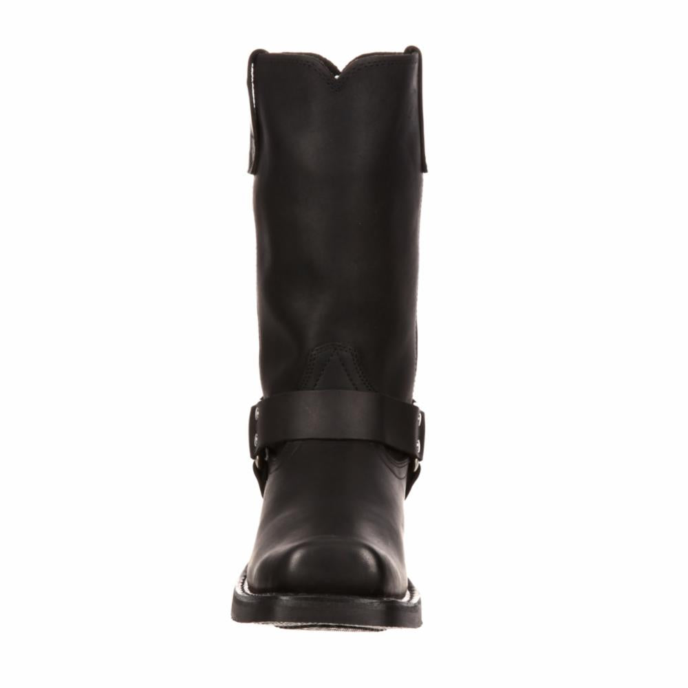 Durango Men's Harness Boots - Size 11, Black, EE Width - Durable Work Boots for Cowboy, Motorcycle & Outdoor Activities