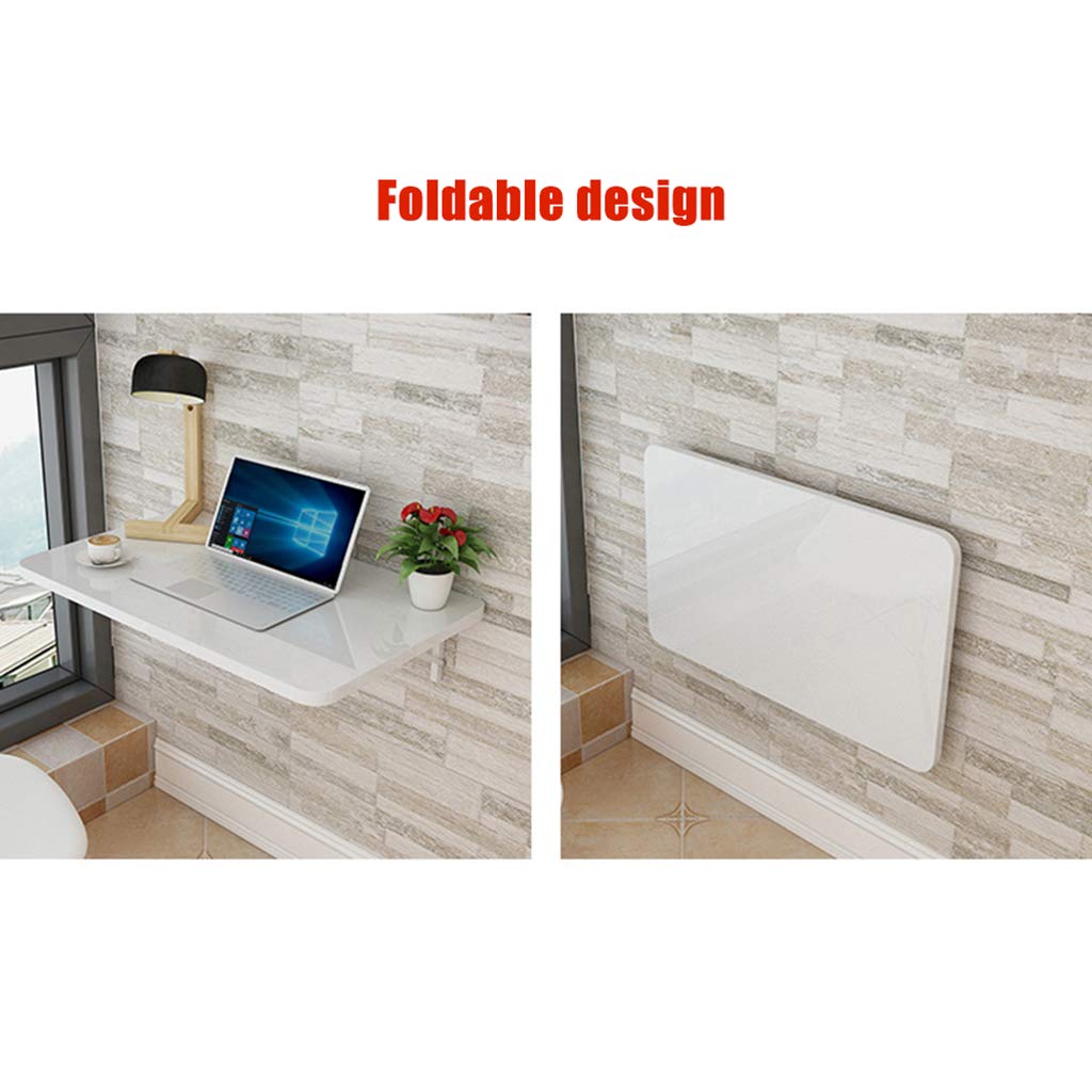 Foldable Wall-Mounted Workspace Organizer - Multi-Functional Wooden Desk for Kitchen, Dining & Home Office | Space-Saving Computer Laptop Table for Small Apartments & Compact Living Spaces