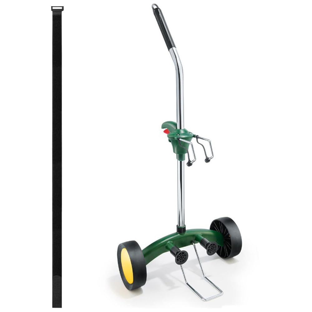 Heavy Duty Garden Pot Mover Dolly with Adjustable Handle & Flat-Free Wheels - Plant Caddy Trolley for Large Flower Pots, Potted Trees & Outdoor Planters | Perfect for Patio, Deck & Greenhouse Use