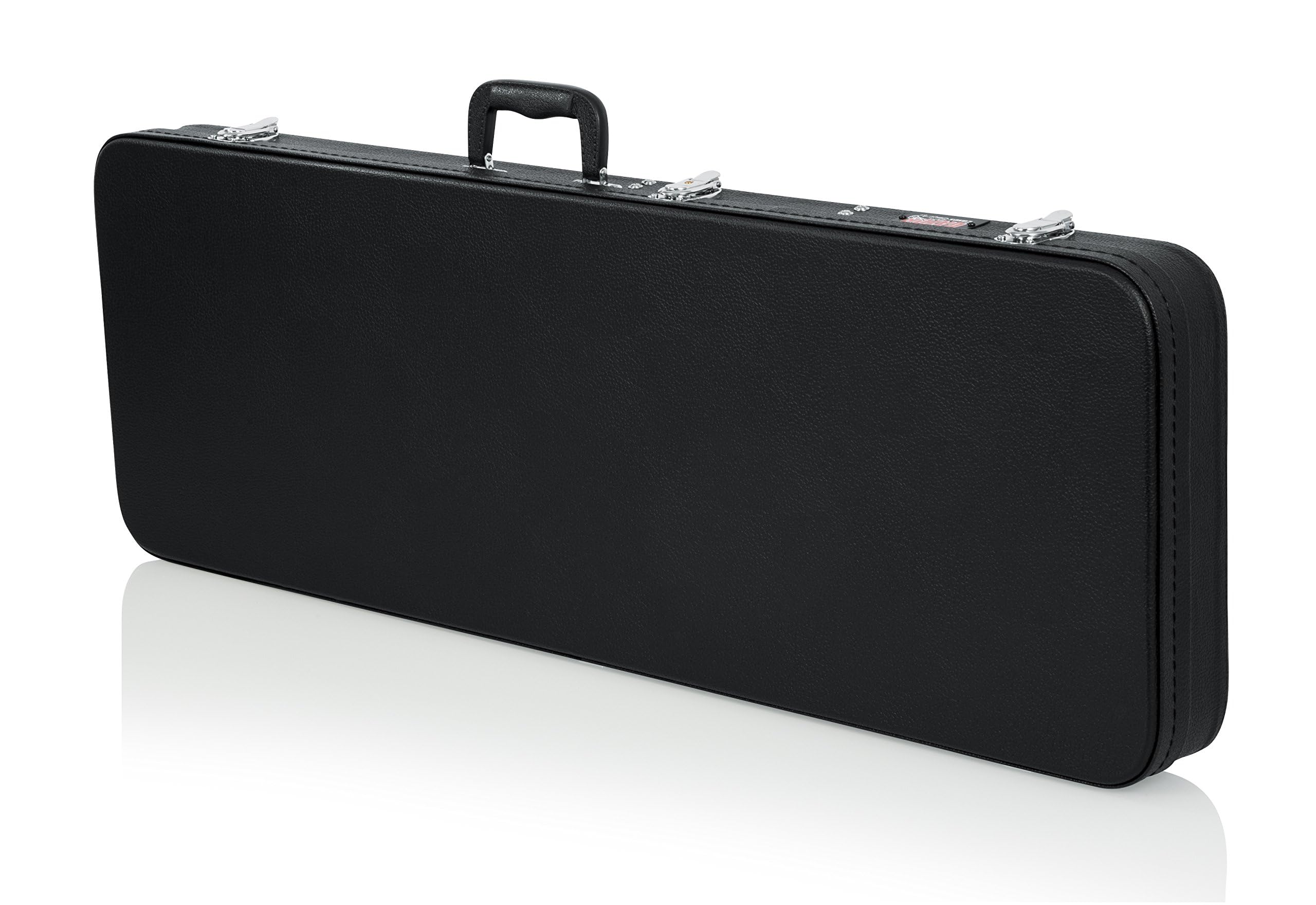 Gator Cases GWE-ELEC Traditional Series Hard-Shell Wood Guitar Case for Electric Guitars - Fits Fender Stratocaster, Telecaster & More | Durable Protection for Travel & Stage Performances