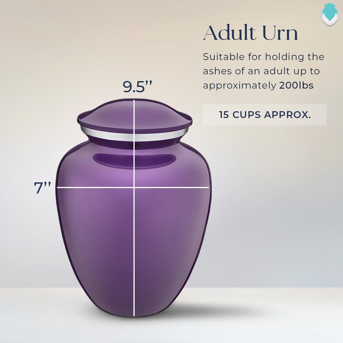 Personalized Football Cremation Urns for Adults - Large Purple Funeral Urn for Men & Women with Double Side Engraving (Holds 200 lbs) | Memorial Keepsake for Sports Lovers & Funeral Services