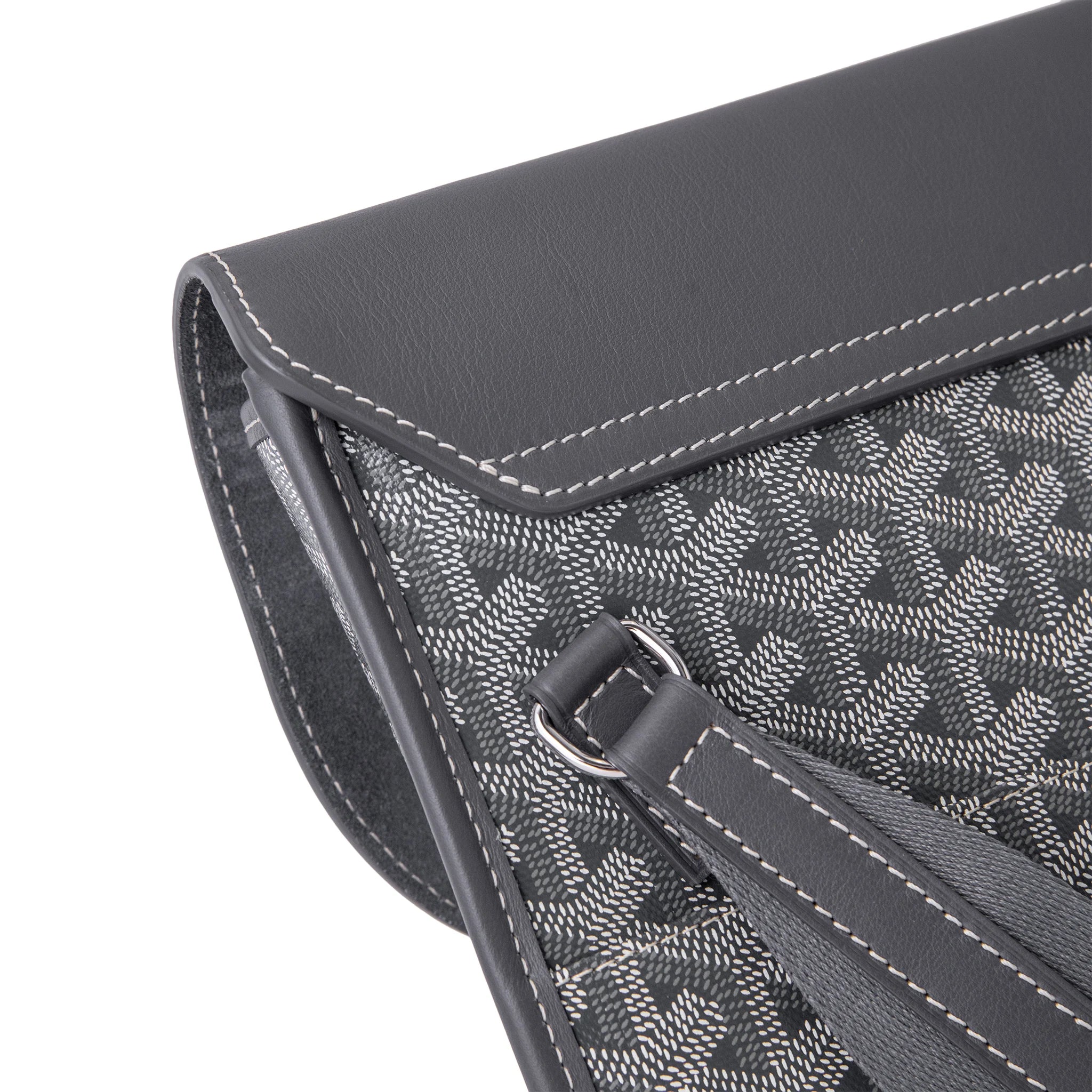 Goyard Coursier Grey Messenger Bag for Men & Women - Stylish Crossbody Shoulder Bag for Work, Travel & Everyday Use