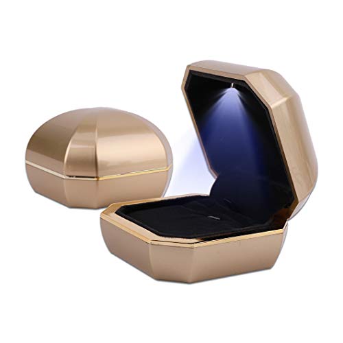 Light gold octagonal pendant box