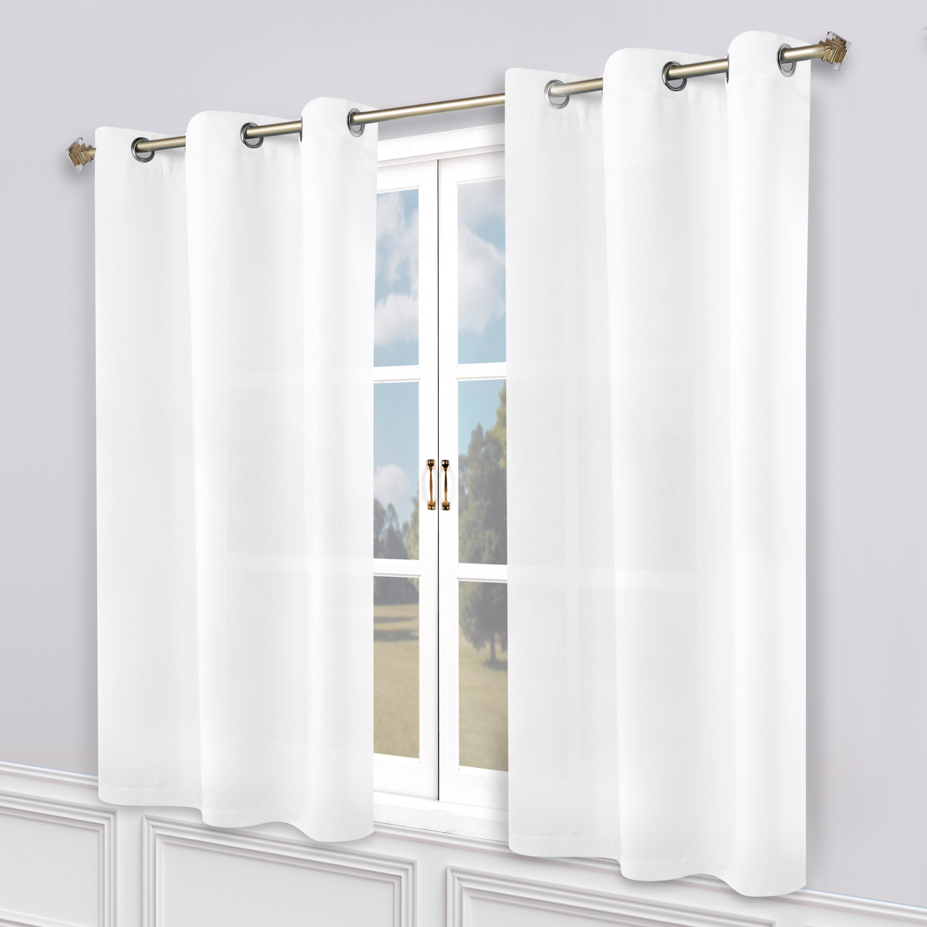 Machine Washable Blackout Curtains for Bedroom - Solid Room Darkening Window Drapes (Set of 2 Panels) - Perfect for Home Theater, Nursery & Light Sleepers