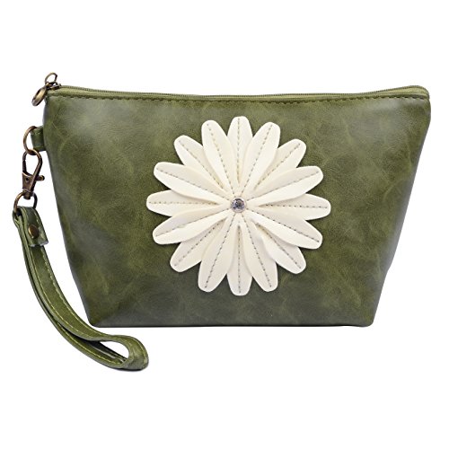 Mini Universal Tote Handbag - Waterproof Cosmetic & Makeup Organizer Pouch for Women, Travel, Gym & Daily Use (Green)
