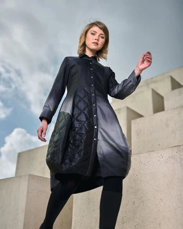 UD404S Urban Reflector Shirt Dress for Women - Stylish Reflective Casual Wear for Night Running, Cycling & Outdoor Safety