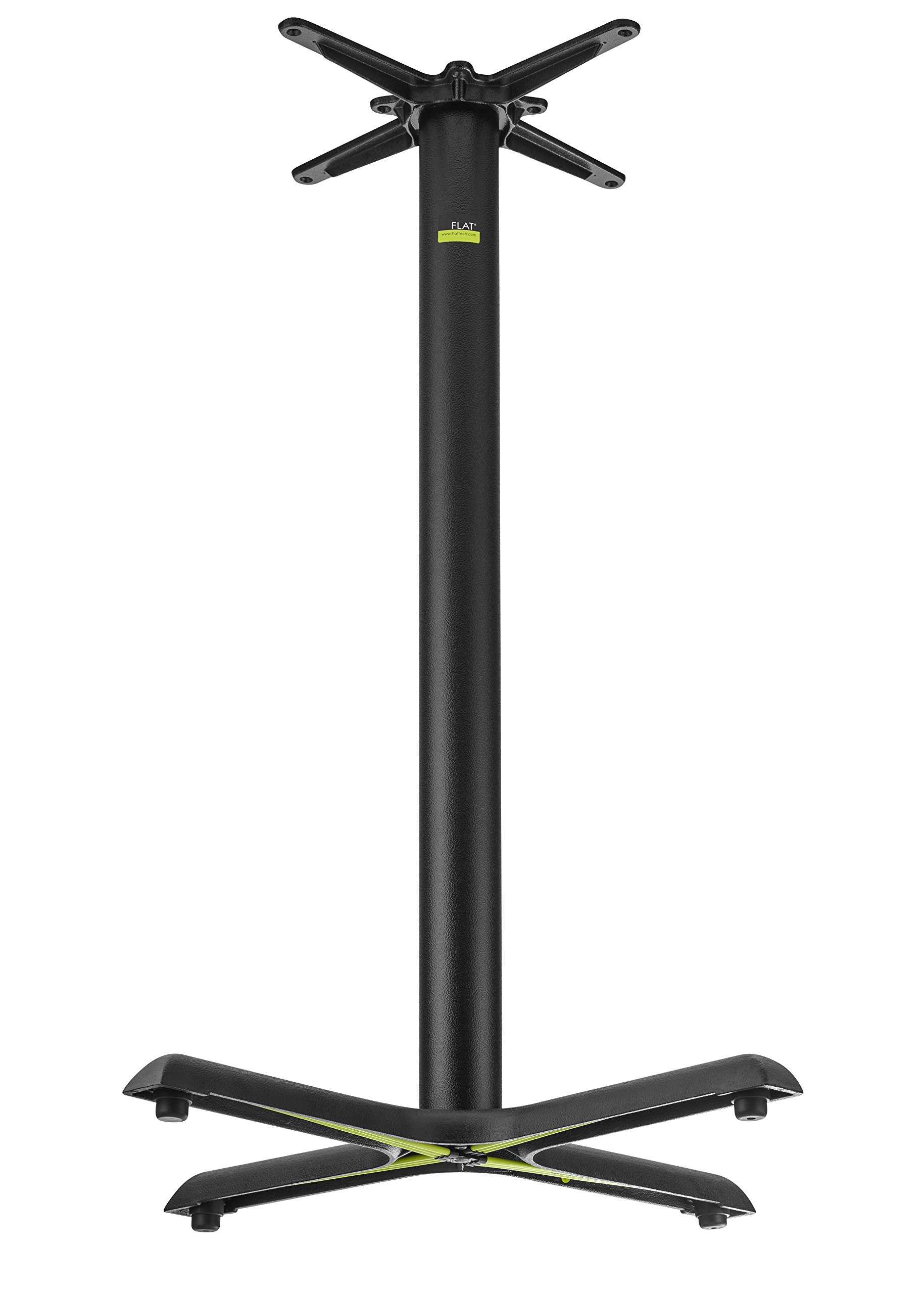 Self-Stabilizing X-Shaped Cast Iron Table Base - Auto-Adjust Height for Square & Round Tops Up to 36