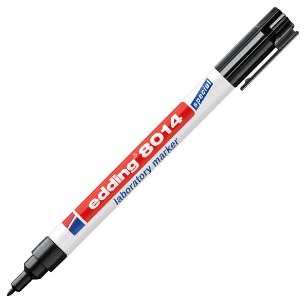 edding 8014 Laboratory Marker - Permanent Waterproof Marker for Lab Equipment, Glass, Plastic & Metal - Ideal for Scientific Research, Medical Labeling & Industrial Use