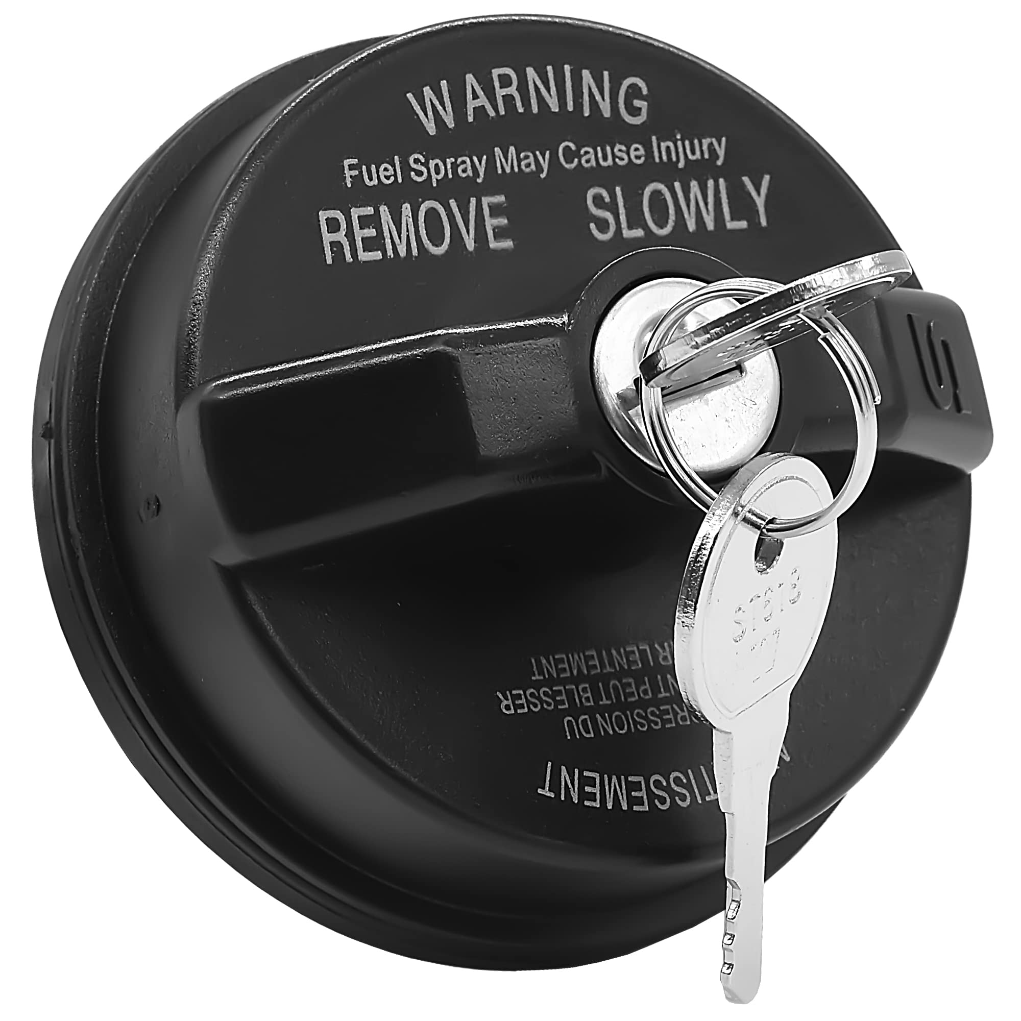 Jeep & Dodge Locking Gas Cap - Compatible with Wrangler TJ JK, Liberty, Cherokee, Grand Cherokee, Commander, Patriot, Ram 1500 2500, Dodge Journey Caravan Avenger - Replaces OEM #05278655AB - Anti-Theft Fuel Tank Security for Parking & Road Trips