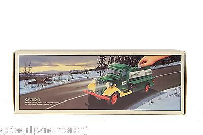 Vintage First Hess Truck Toy Bank Mint Condition with Original Box - Perfect for Collectors, Kids Play, and Holiday Gifts
