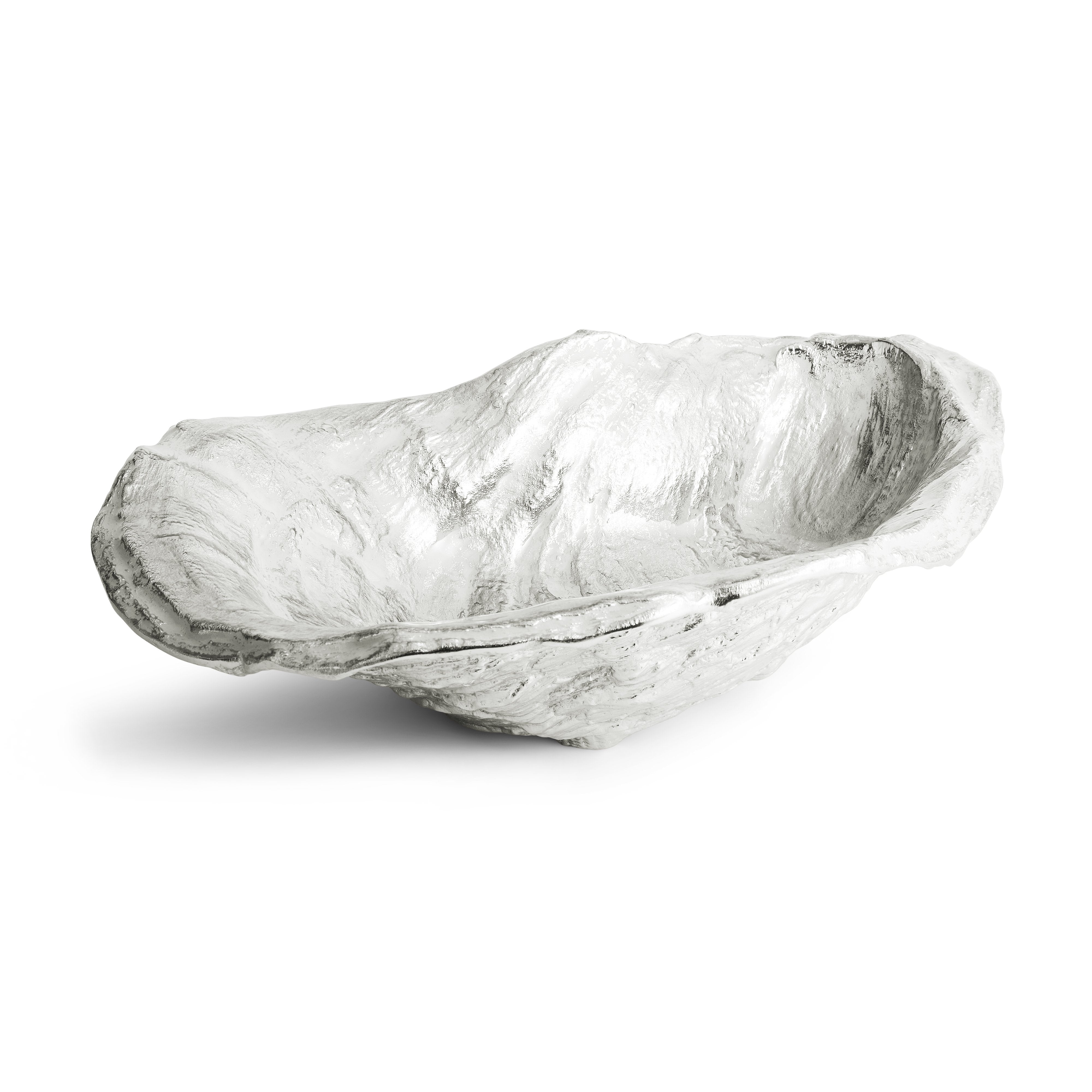 Ocean Reef Oyster Shell Bowl - Natural Decorative Serving Dish for Seafood, Sushi & Appetizers - Perfect for Beach Weddings, Coastal Home Decor & Party Platters