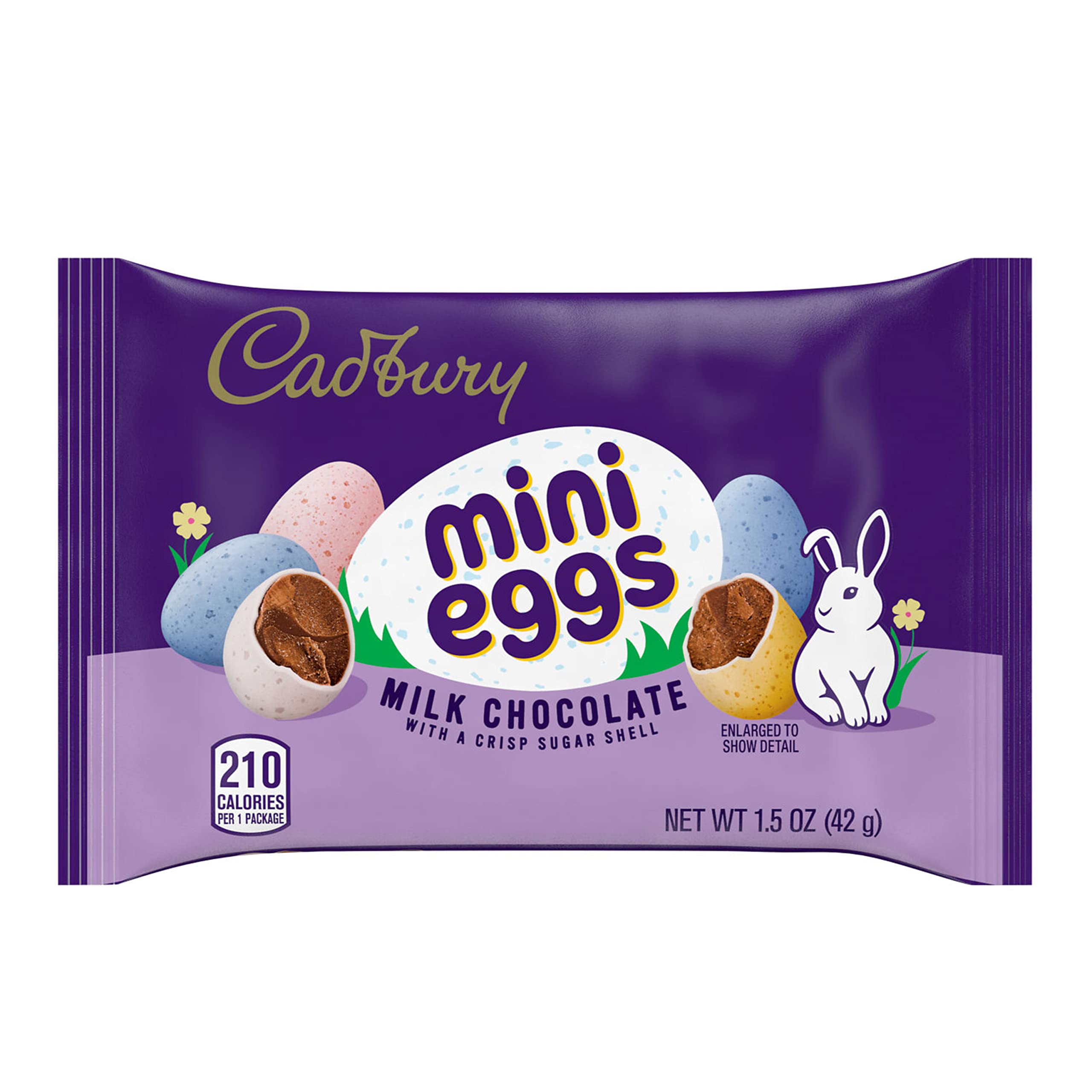 CADBURY MINI EGGS Milk Chocolate Easter Candy - 1.5oz (36 Count) - Perfect for Easter Baskets, Party Favors & Holiday Treats