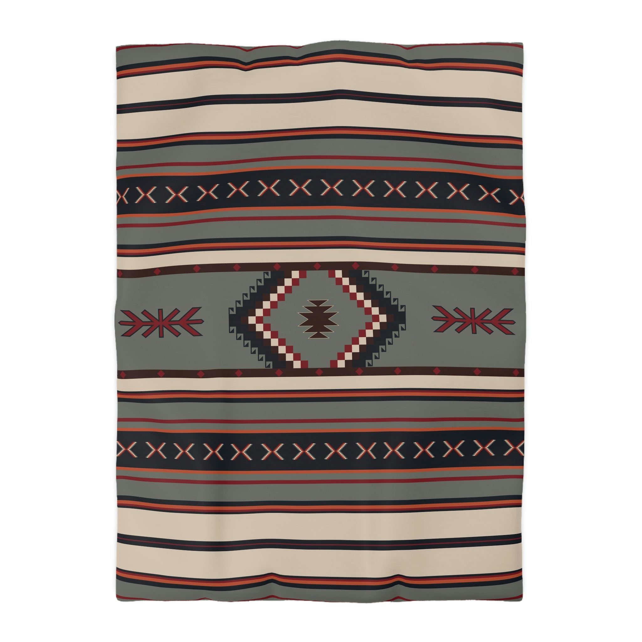 Mohave Desert Microfiber Duvet Cover Set - Southwestern Style King/Queen Bedding - Soft Breathable Comforter Cover for Southwest Home Decor & Desert Themed Bedroom