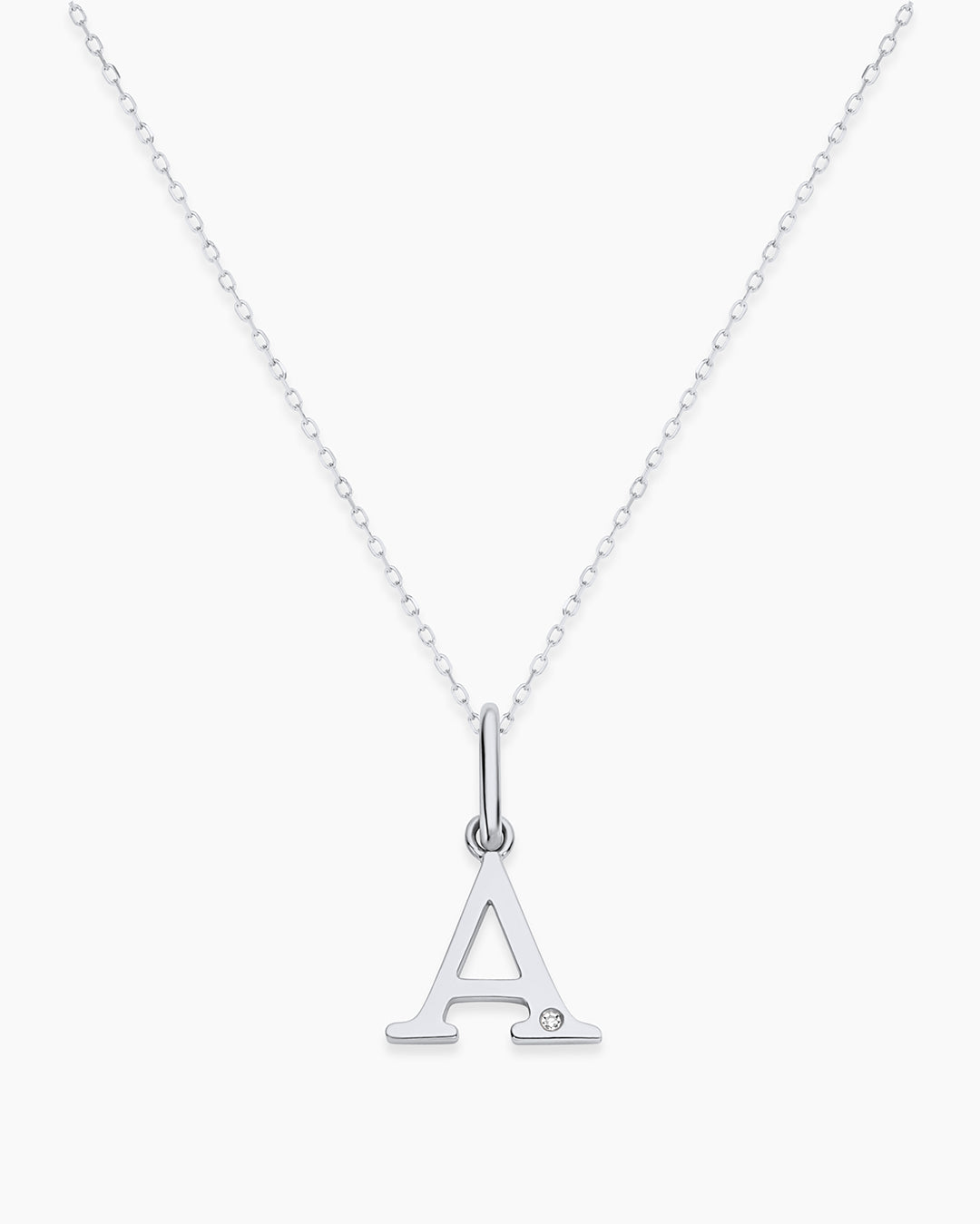 Vintage Diamond Alphabet Charm Necklace - Personalized Initial Pendant Jewelry for Women, Gift for Her, Birthday, Anniversary, Valentine's Day
