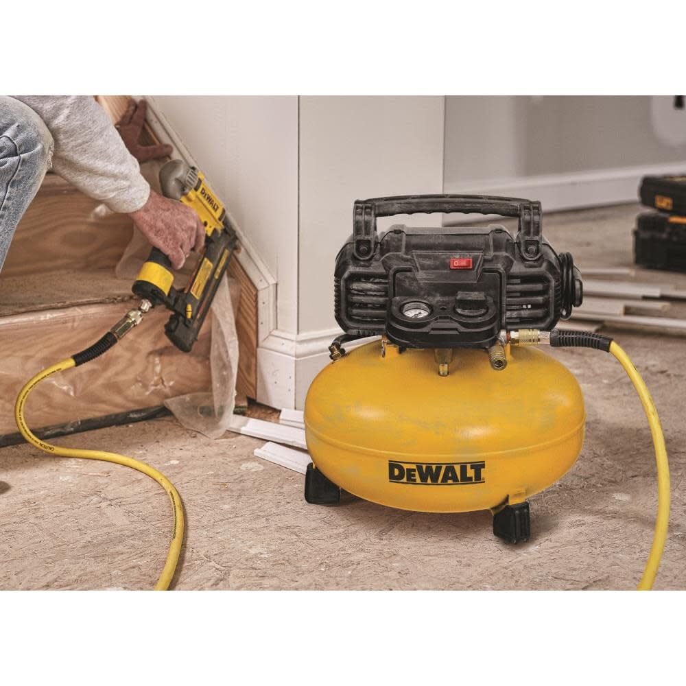 DEWALT 6 Gallon 165 PSI Pancake Air Compressor (DWFP55126) - Portable & Powerful for Home DIY, Construction, and Auto Repair