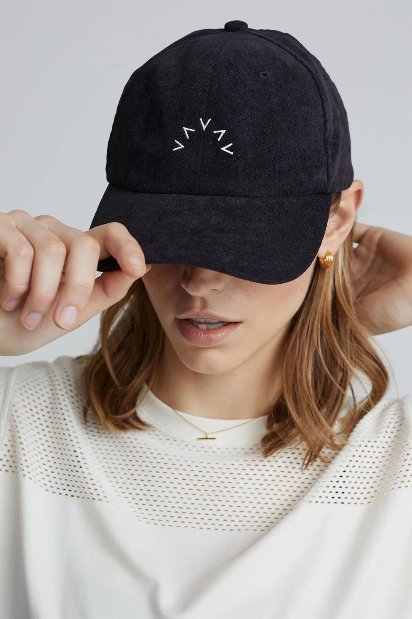 Franklin Cap - Black/Ivory Baseball Hat for Men & Women - Casual Sun Protection & Outdoor Sports Accessories