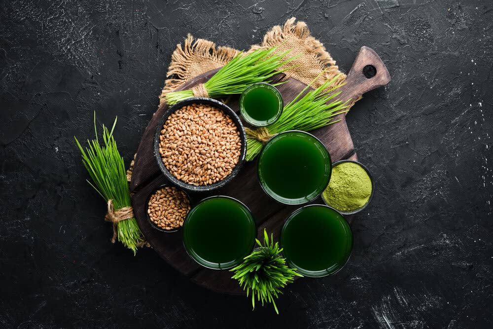 Organic Wheatgrass Powder for Hair Growth & Skin Whitening - Natural Herbal Supplement for Thicker Hair, Energy Boost & Immunity Support - 100g for Smoothies, Juices & Healthy Drinks
