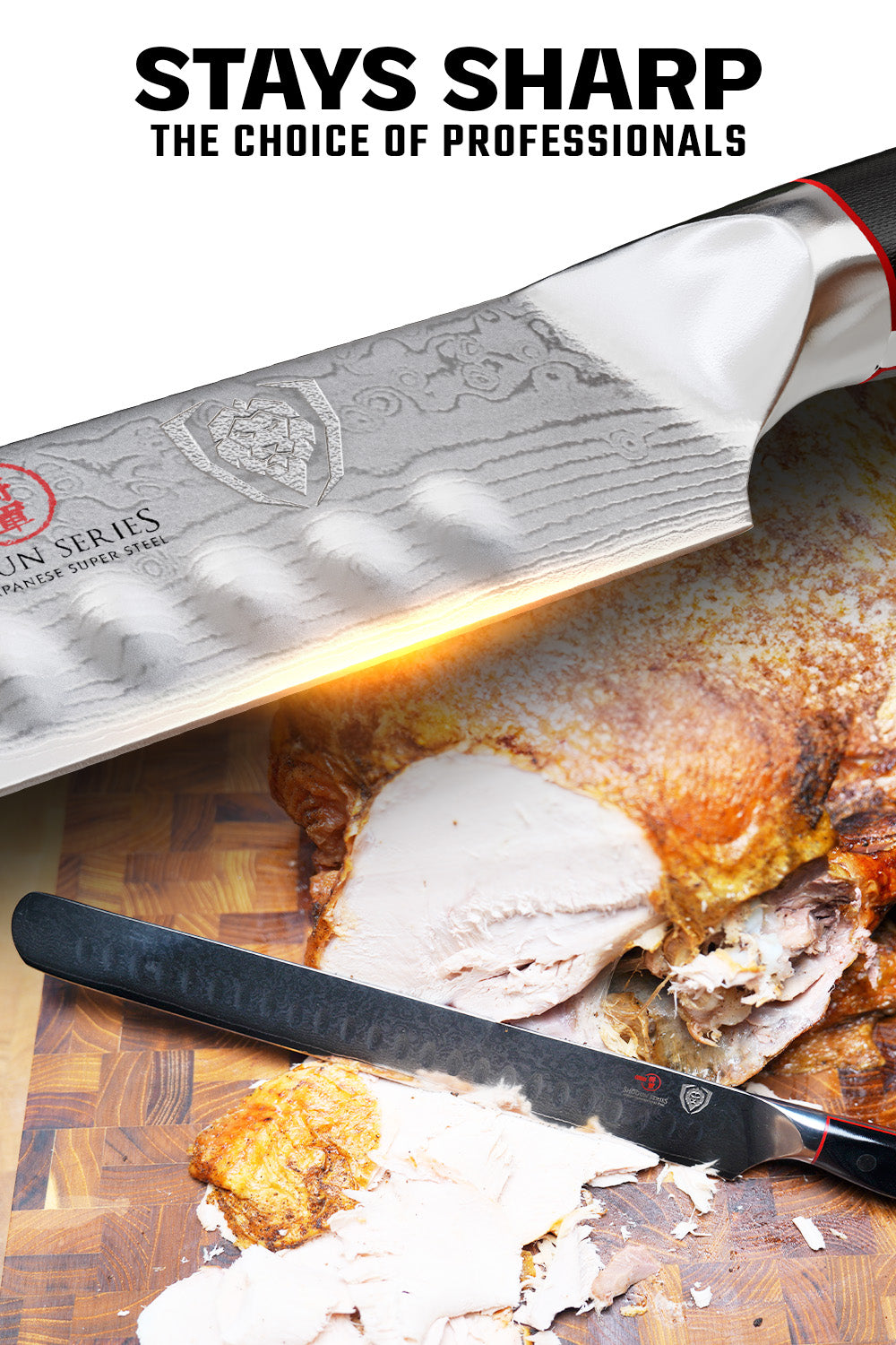 Dalstrong Shogun Series ELITE 12-inch Slicing & Carving Knife - Professional Chef Knife for Meat, Roasts & BBQ - Perfect for Home Kitchens & Commercial Use