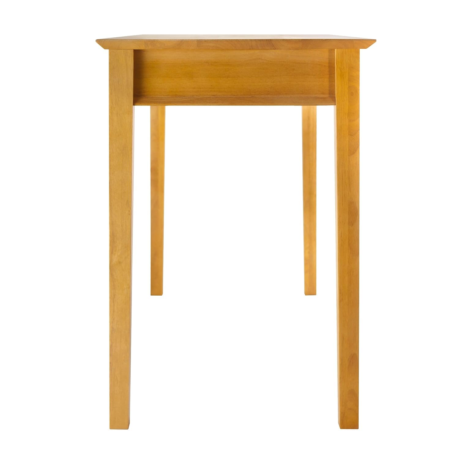 Winsome Wood Studio Home Office Desk in Honey Finish - Perfect for Small Spaces, Remote Work & Study