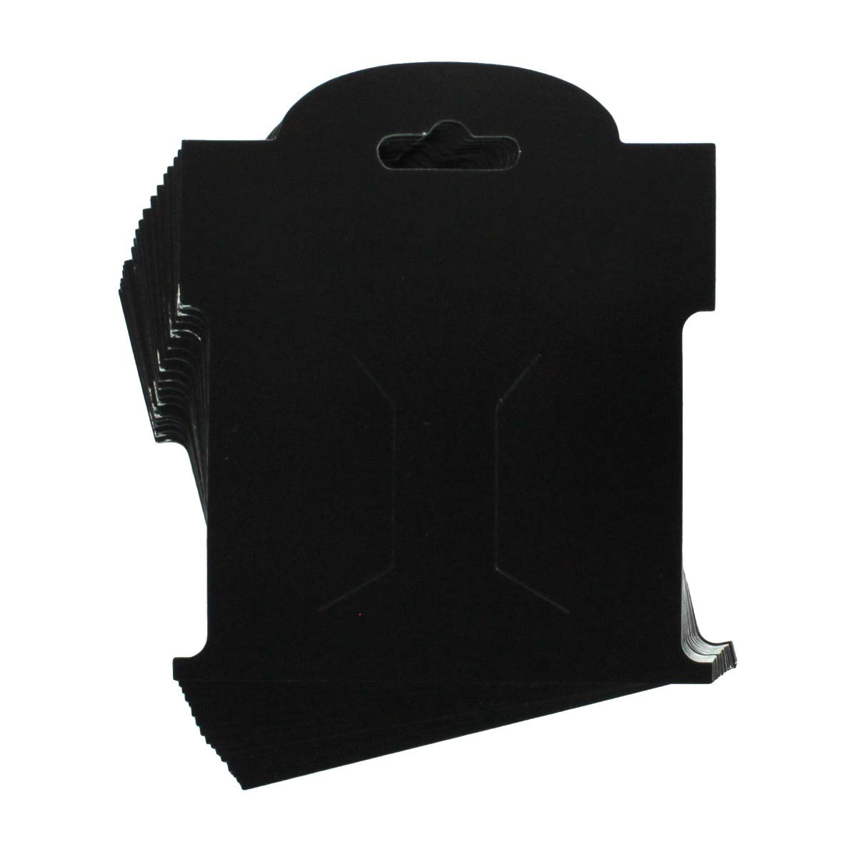 Black Coated Hair Bow Display Cards Small - Pack of 50 | Perfect for Retail Packaging, Boutique Accessories & Gift Wrapping Supplies