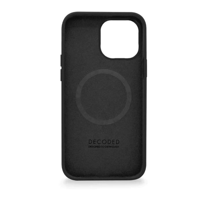 DECODED Silicone Case for iPhone 14 Pro Max - Shockproof Protective Cover, Anti-Scratch Back Cover - Charcoal Black | Perfect for Daily Use, Travel & Outdoor Activities