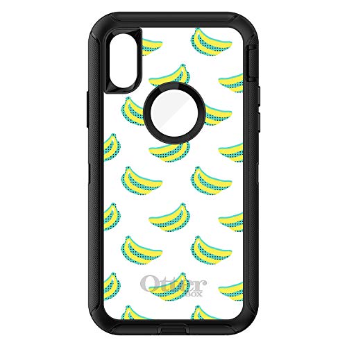 Summer Graphics - Banana Pattern - Yellow On Black Case