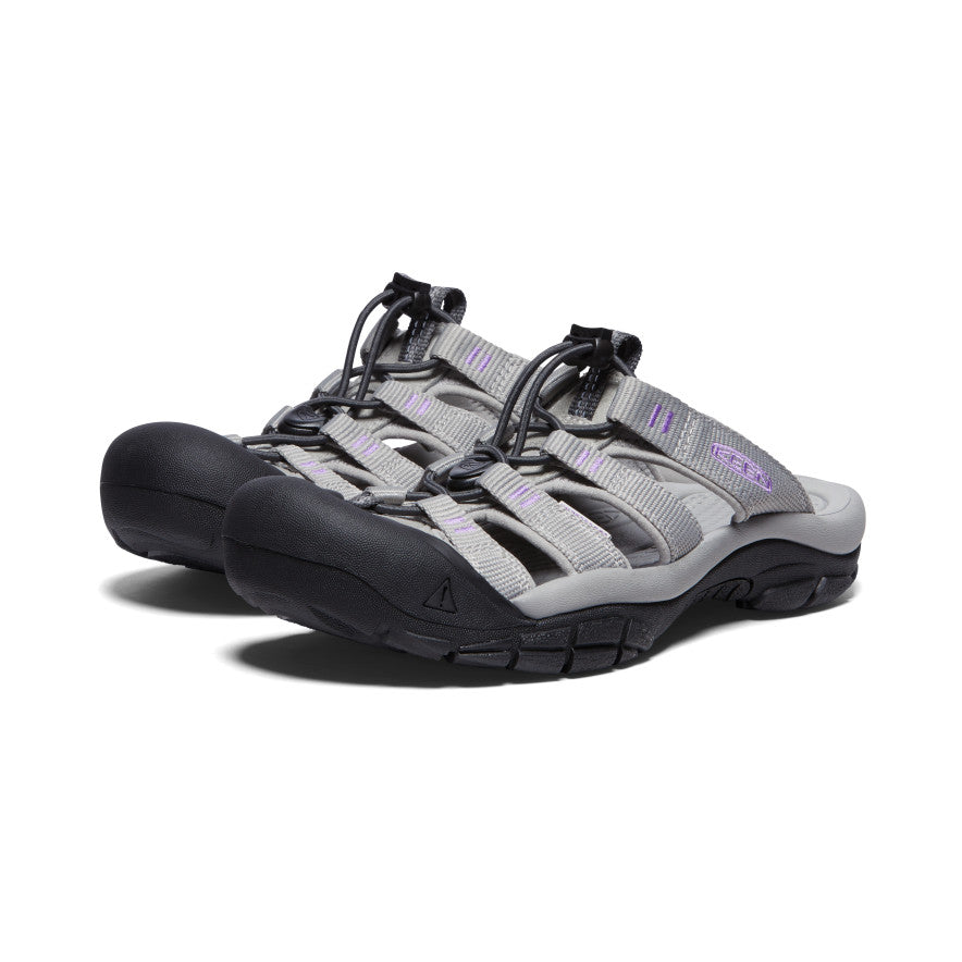 Women's Newport Slide Sandals - Comfortable Drizzle & English Lavender Color | Perfect for Beach, Poolside, and Summer Casual Wear