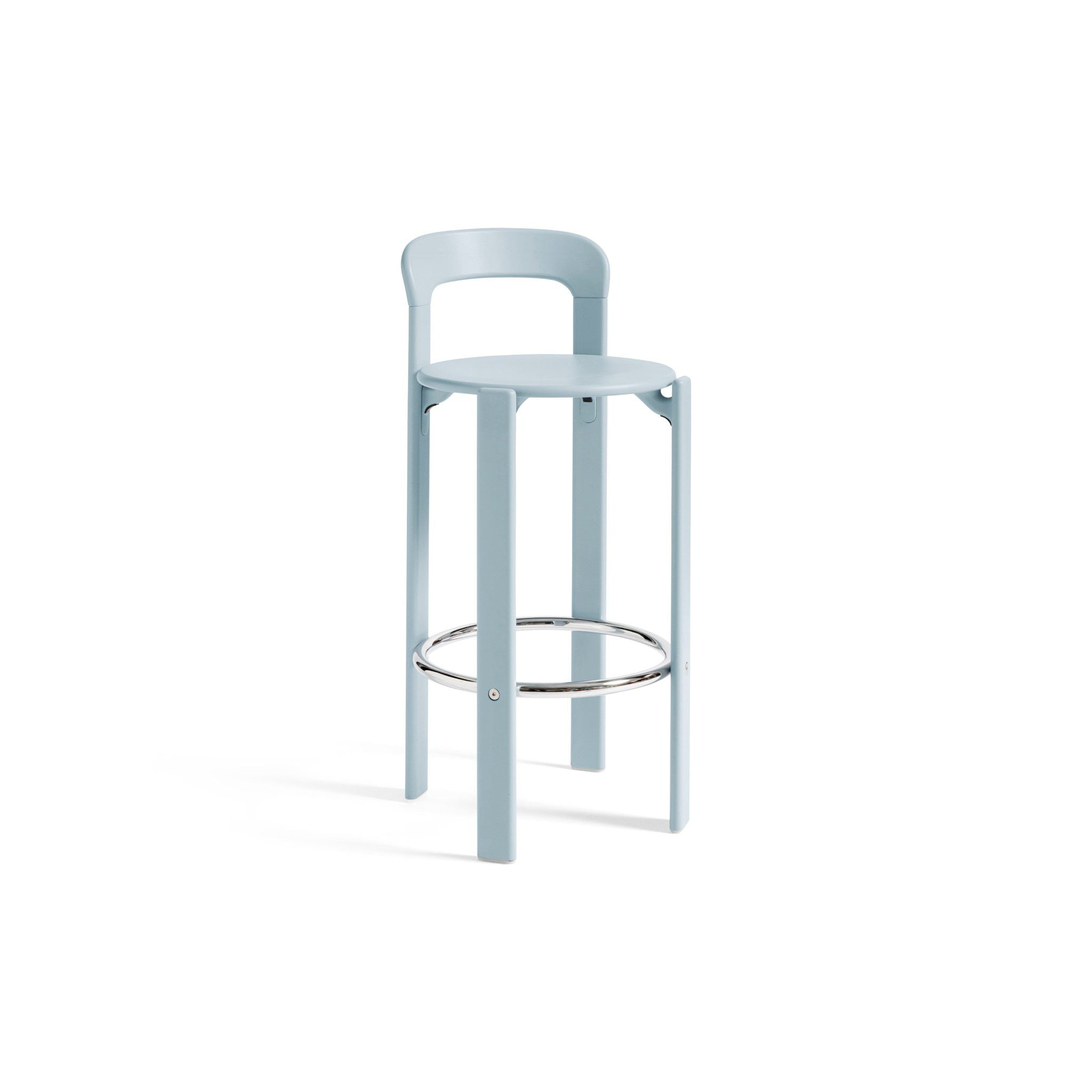 HAY Rey Bar Stool High - 75cm Slate Blue Modern Bar Chair for Kitchen Island, Dining Counter & Home Decor | PRE ORDER