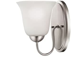 Thomas Lighting 1201WS/20-LED Bathroom Vanity Light Fixture - Brushed Silver Finish, Energy Efficient LED Mirror Light for Makeup & Shaving - Perfect for Bathroom, Dressing Room & Salon Lighting