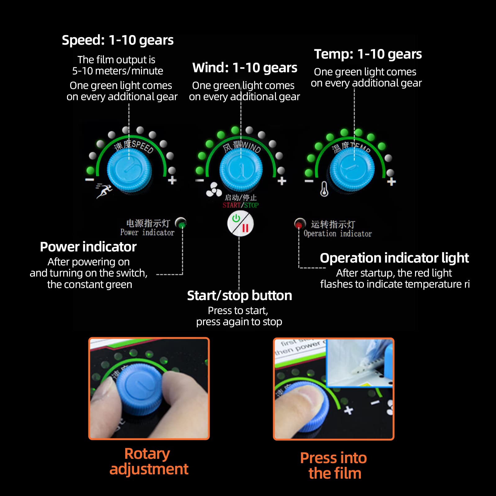 Conilly-T30S 110V Portable Air Pillow Packing Machine with 328FT Free Air Cushion Film - 32 ft/min Sealing Speed & 3 Adjustable Functions for Shipping, Moving & E-commerce Packaging
