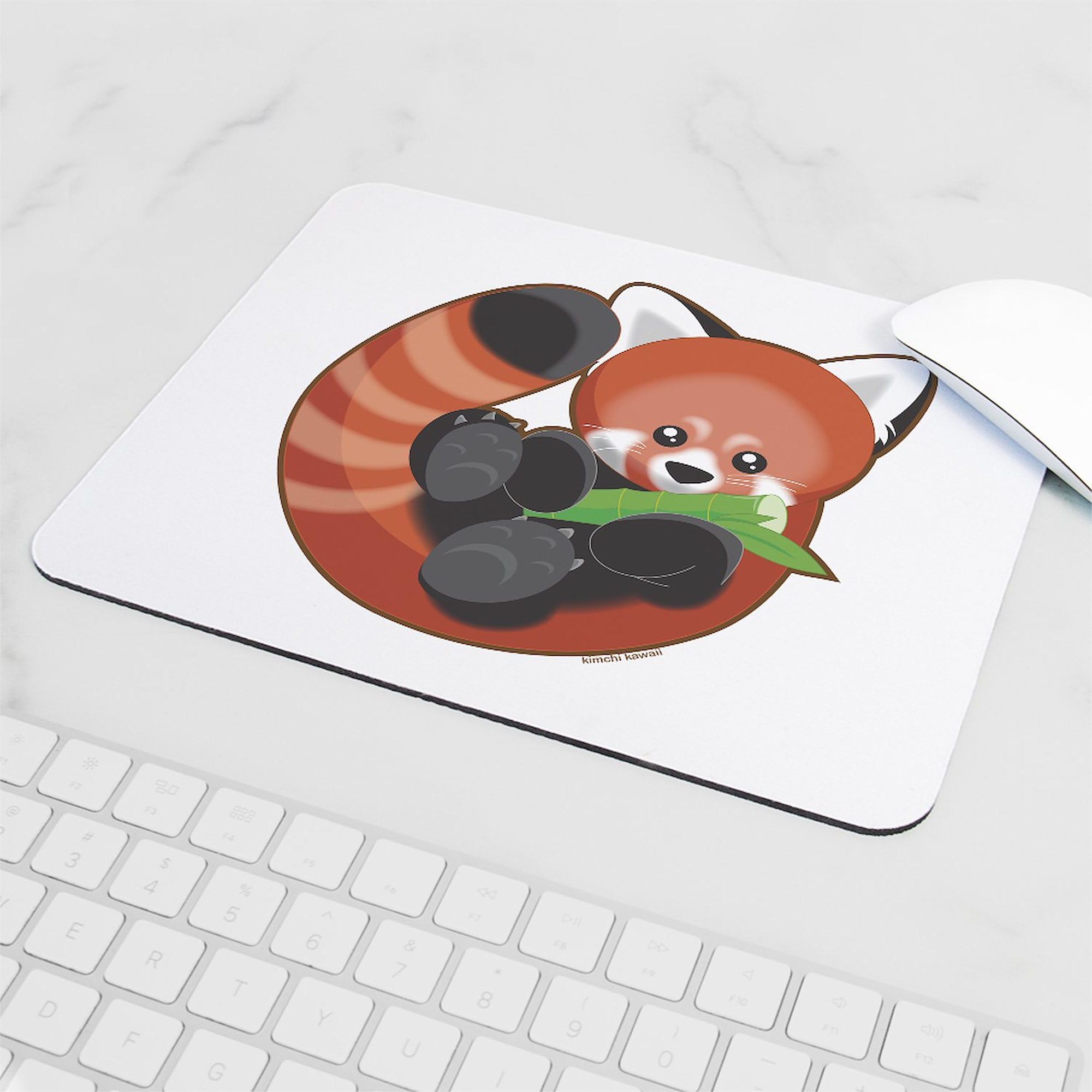 Non-Slip Red Panda Gaming Mouse Pad - Cute Animal Design Computer Desk Accessory for Office, Home & Gaming Setup | CafePress