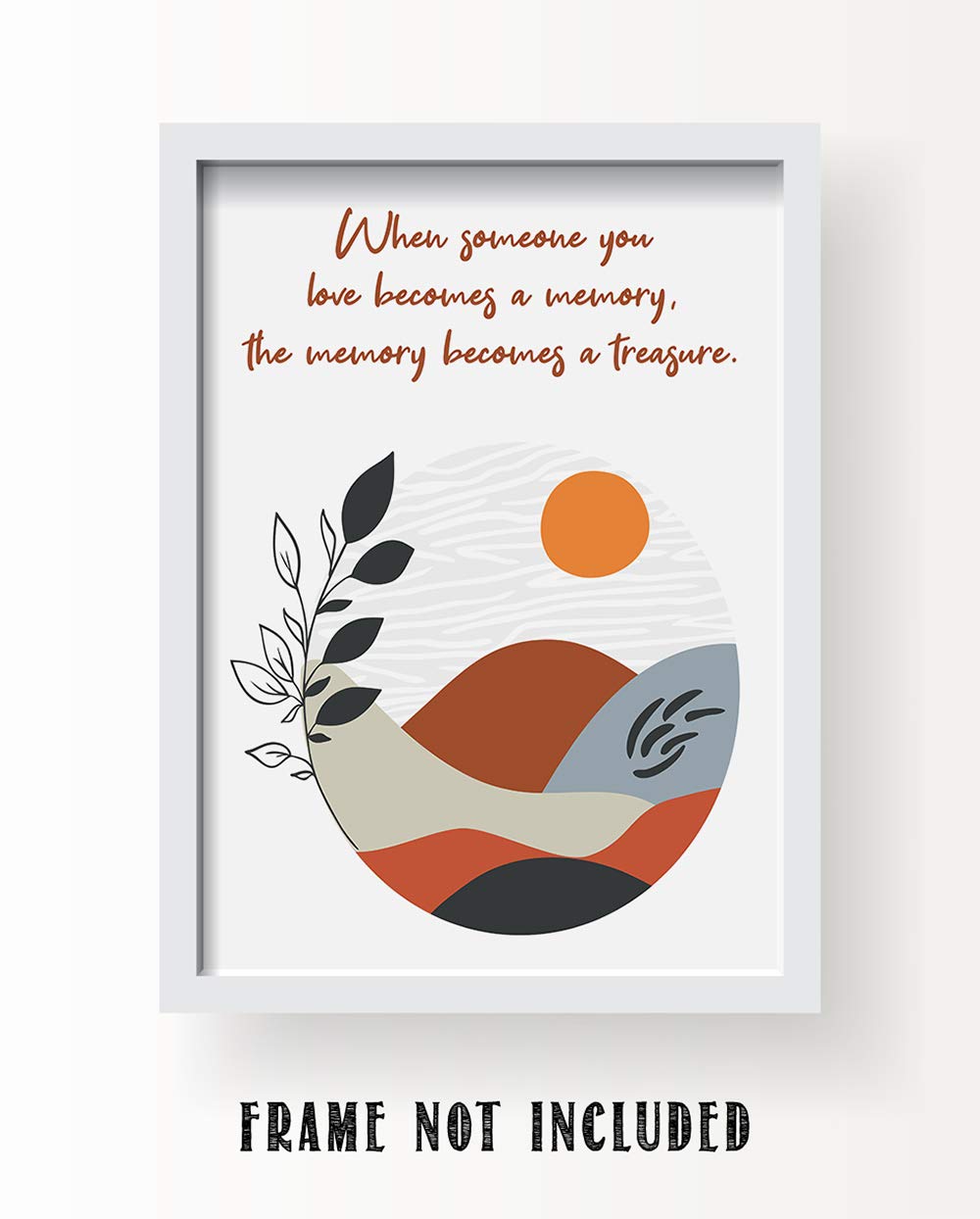 Inspiring Quotes Wall Art - Boho Sun Print 11x14, Motivational & Spiritual Decor for Home & Office