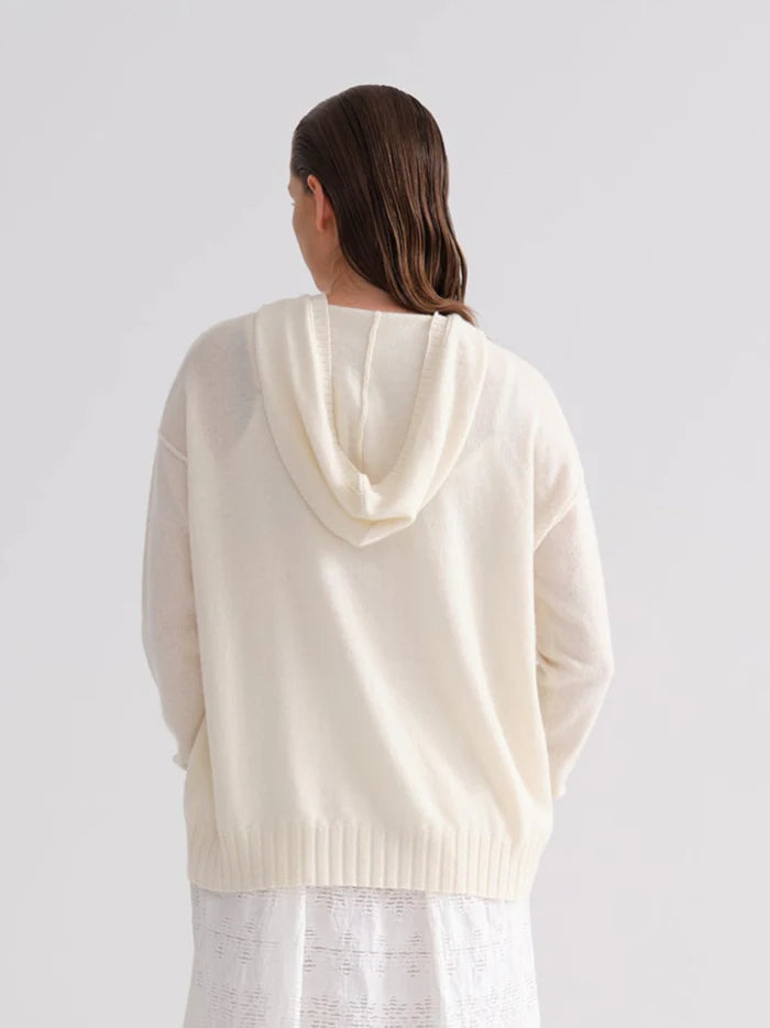 Luxury Cashmere Hoodie for Women & Men - Soft Natural Color Pullover Sweatshirt - Perfect for Winter, Travel & Casual Wear