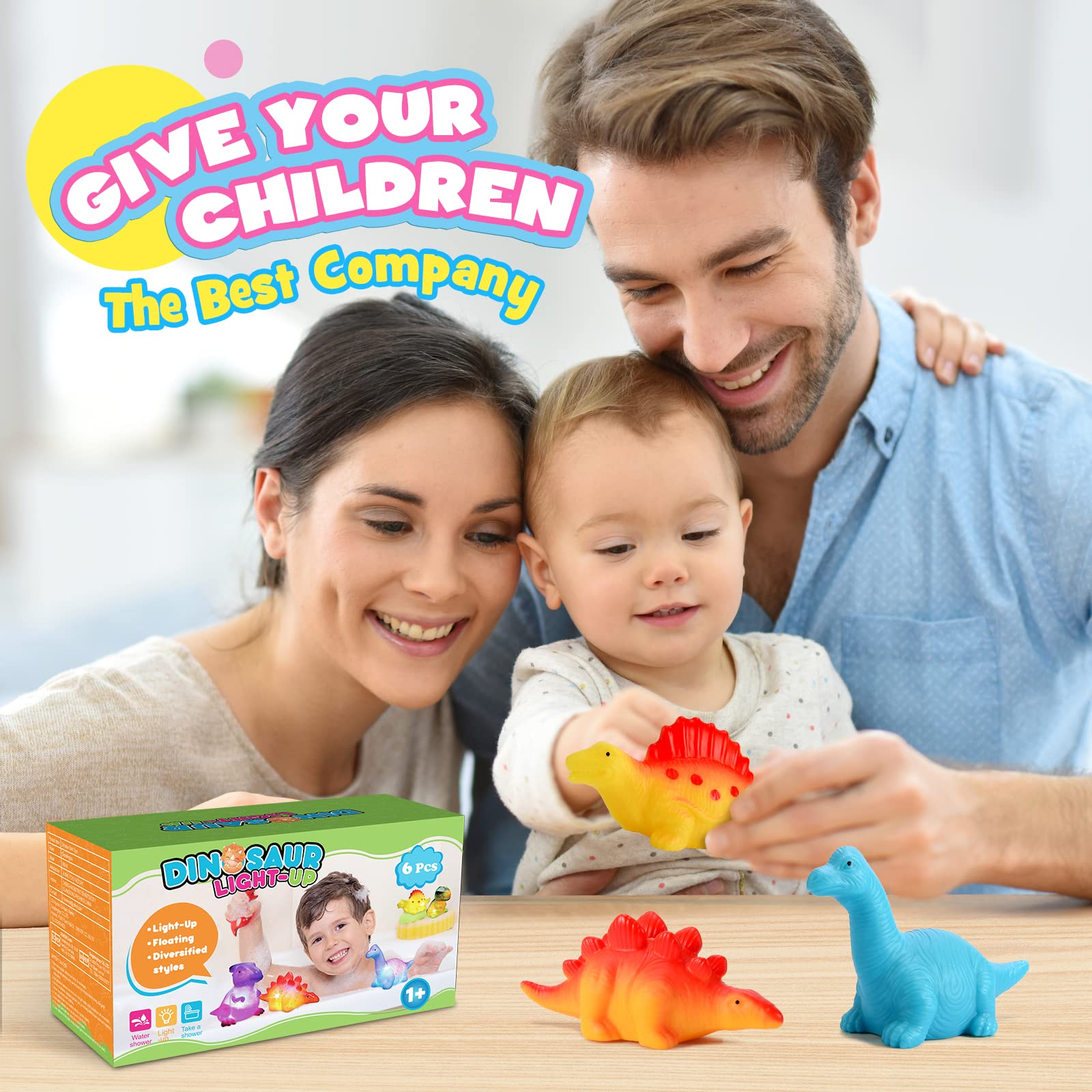 Dinosaur Bath Toys for Toddlers 1-5 Years - Floating Water Play Set for Baby Boys & Girls - Fun Pool, Sand & Bathtub Toys for Kids | Perfect for Swimming, Splashing & Sensory Play